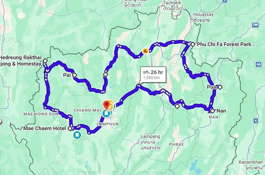 NBT Super Loop route map